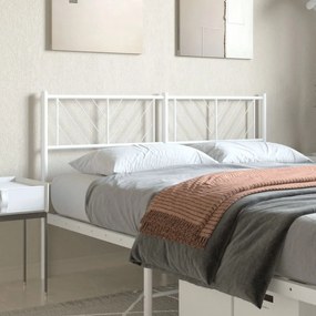 Testiera İn Metallo Bianco 140 Cm /