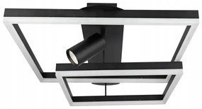 Plafoniera LED LED/38W/230V + 1xGU10/30W nera