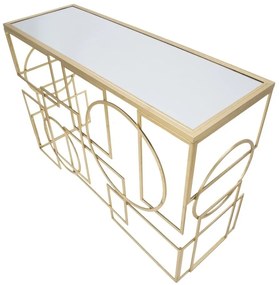 Consolle in oro 41x120 cm Marie - Mauro Ferretti