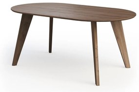 Tavolo da pranzo con piano in legno di noce di colore naturale 100x180 cm Lago - TemaHome