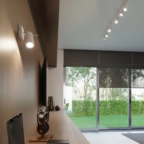 Sollux SL.1024 - Faretto da parete RING 1xGU10/10W/230V bianco