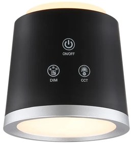 Globo 58454B - Lampada da tavolo LED dimmerabile touch MEEYA LED/6W/3,7V nera