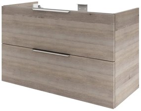 Mobile da bagno sotto lavabo SENSEA Neo rovere lucido L 105 x H 64 x P 48 cm 2 cassetti, lavabo non incluso