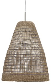 Kave Home - Paralume per lampada da soffitto Casavells in fibre naturali finitura naturale e blu Ã˜35cm