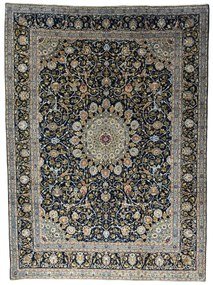 Kashmar Tappeto persiano 410x300 Blu (Iran) Annodato A Mano