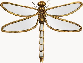 Decorazione da parete a specchio Dragonfly, larg. 46 cm