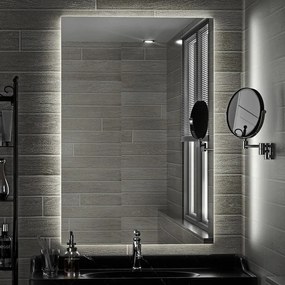 Specchio bagno 80x60 cm retroilluminazione led KAMIL-860 - KAMALU