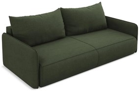 Divano verde allungabile/con contenitore 216 cm Nanea – Makamii