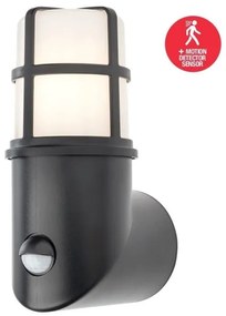 Redo 90201 - Lampada da esterno con sensore TRITON 1xE27/28W/230V IP54 nero
