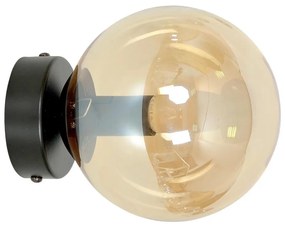 Applique ROSSI 1xE14/10W/230V nero/beige