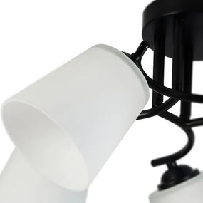 Plafoniera PAFOS 5xE27/15W/230V nera