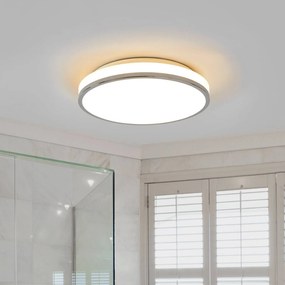 Plafoniera Lyss Lindby, Bianco / Opale, Bagno, Vetro, Moderno, Plafoniera