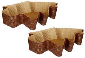 Set 2 stampi dolci carta da forno albero