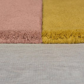 Tappeto blu in lana tessuto a mano 150x240 cm Lozenge Bright Multi – Flair Rugs