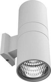 Applique Cilindrica Bidirezionale XL IP54 Con 2 basi E27 - Bianca