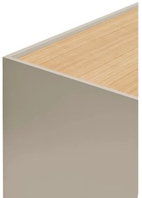 Cassettiera alta beige/naturale in rovere 100x45 cm Otto - Teulat