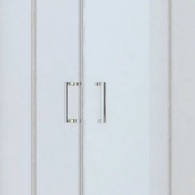 Kamalu - Box doccia angolo 90x90 altezza 170cm vetro anticalcare trasparente | CHIARA EDGE-Q