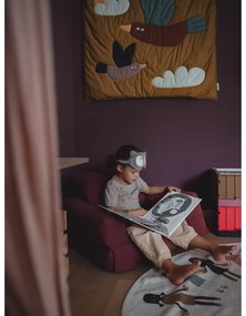 Poltrona relax per bambini nera e grigia Mini Hippo - Karup Design