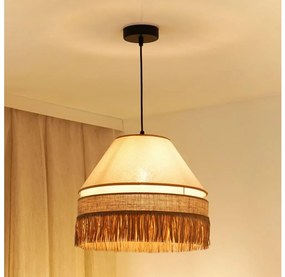 Brilagi - Lampadario a cavo WINNETOU AVIGNION 1xE27/15W/230V Ø35 cm marrone/crem