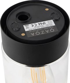 Plafoniera moderna nera 22,6 cm IP44 - Jarra