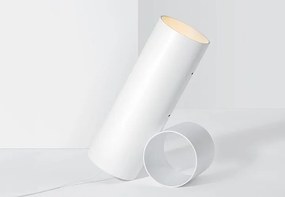 Flos Sawaru Lampada 43 cm da pavimento direzionabile da interno con dimmer in alluminio Bianco