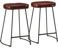 Sgabelli da Bar 2 pz Marrone Scuro 41x29x62 cm 358924