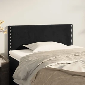 Testiera Nera 100x5x78/88 Cm İn Velluto /