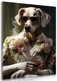 Stampa su tela – Gangster animale femmina dalmata