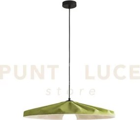 Lampadario a sospensione wimbledon in feltro verde paralume 69cm 1 ...