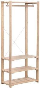 Scaffale in kit 3 ripiani NOVA L 76.5 x P 38.5 x H 174.5 cm beige, portata per ripiano 75 kg