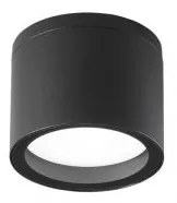 Plafoniera in alluminio tower 1xgx53 ip54 colore nero 90x90x72mm i-...