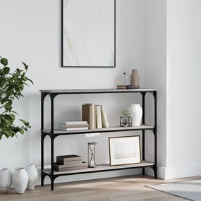 Tavolino Consolle Grigio Sonoma 100x22,5x75cm Legno Multistrato /