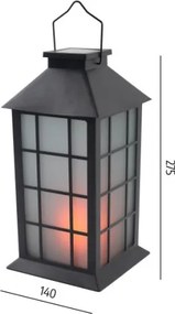 Lampada solare sospesa CANDELIO MILKY a LED, 1x AA, 1600 K, IP44, 200 mAh