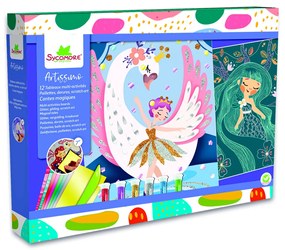 Artissimo - Set creativo XXL - graffi, lamine metalliche, glitter - storie magiche