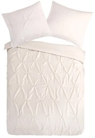 Set lenzuola letto una piazza e mezza in microfibra crema 140x220 cm Pure Elegance - Good Morning