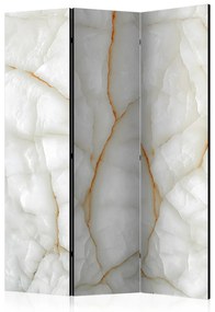 Paravento design Marmo bianco (3 parti) - sfondo moderno con texture marmorea