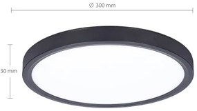 Brilagi-Luce LED dimmerabile ESTELA LED/36W/230V 3000-6500K ø 30 cm black+RC