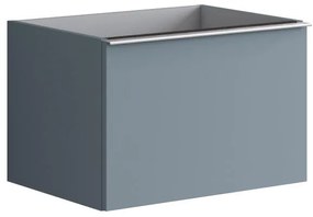 Mobile da bagno sotto lavabo Pixel plain blu laccato opaco L 60 x H 40 x P 45.5 cm 1 cassetto, lavabo non incluso