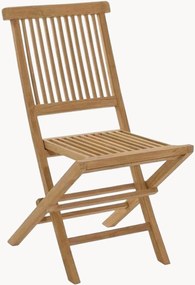 Set di 2 sedie pieghevoli da giardino in legno di teak Fun