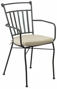 ODETTE - poltrona in metallo verniciato a polvere antracite