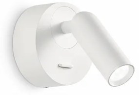 Ideal Lux -  Bean Round AP LED  - Lampada a parete orientabile