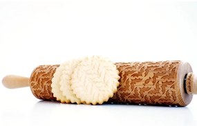 Rullo per pasta in legno goffrato Bats - Valek