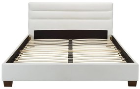 Letto matrimoniale 160 x 200 cm in Similpelle Bianco - FAUSTIN