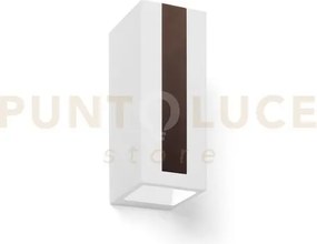 Thera applique a parete biemissione 2 luci attacco gu10 in gesso bi...