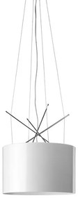 Flos Ray Suspension Lampada 43 cm a Sospensione a luce diretta/diffusa in alluminio bianco lucido