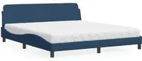 Letto con Materasso Blu 180x200 cm in Tessuto 3208450