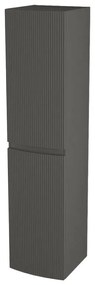 Armadietto bagno a terra Vague BADEN HAUS 2 ante P 38 x L 40 x H 170 cm grigio talpa opaco