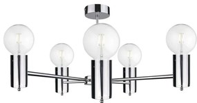 Lampadario su palo  ARD 5xE27/60W/230V cromo lucido