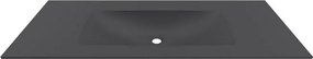 Lavabo da incasso per mobili 120.5 cm in keratek nero opaco | KK1205NEL - KAMALU