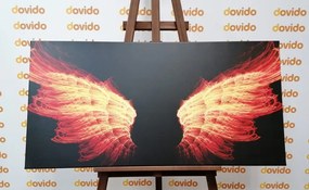 Stampa su tela – Ali d'angelo infuocate